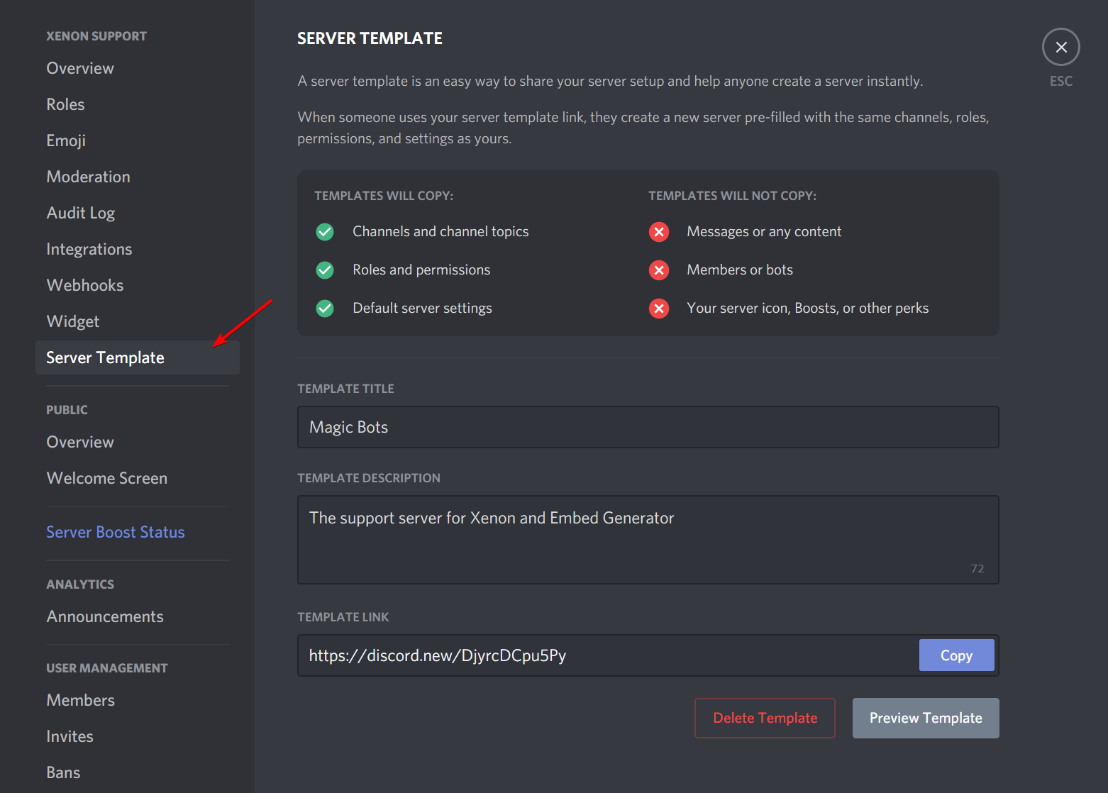 Server Templates – Discord